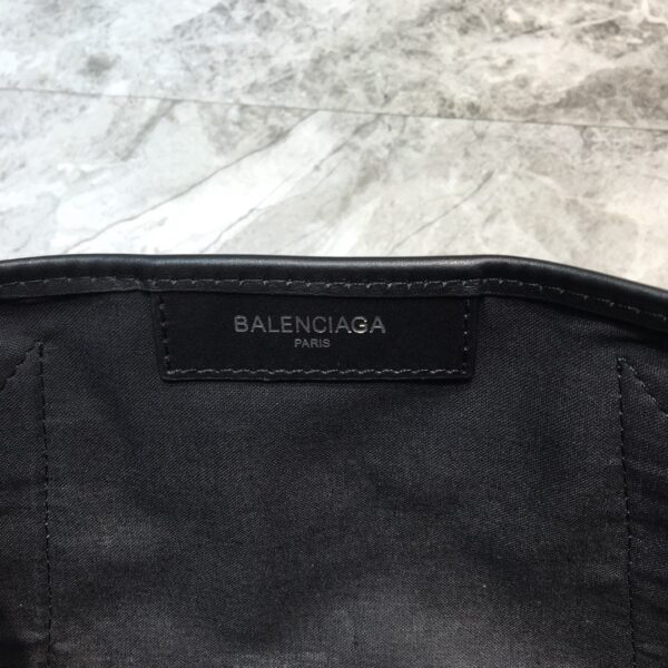 Balenciaga Navy XS Tote Bag In Black And White, For Women, Women's Bags 12.6in/32cm
