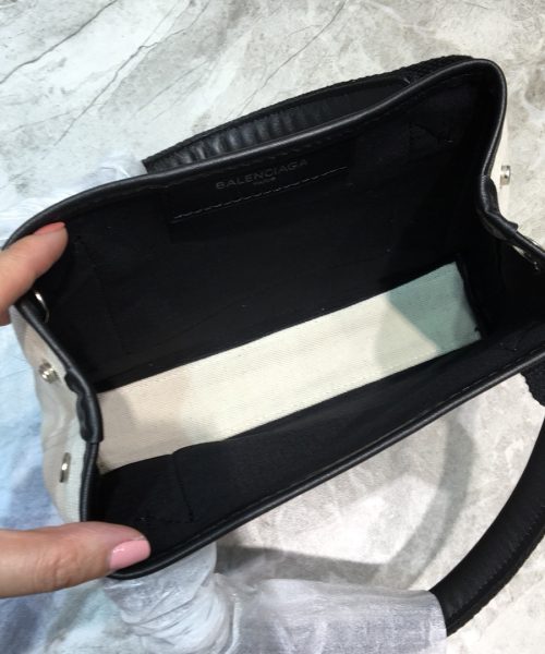 Balenciaga Navy XS Tote Bag In Black, For Women, Women's Bags 12.6in/32cm 3903462HH3N9260