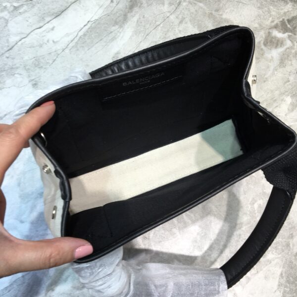 Balenciaga Navy XS Tote Bag In Black, For Women, Women's Bags 12.6in/32cm 3903462HH3N9260