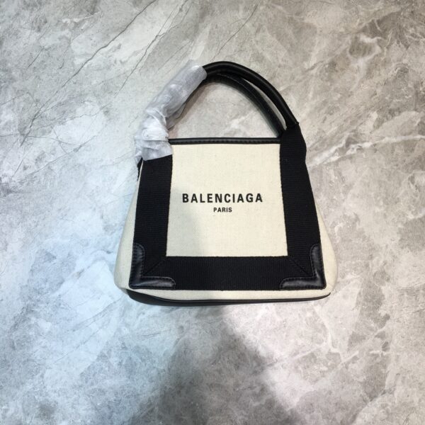 Balenciaga Navy XS Tote Bag In Black, For Women, Women's Bags 12.6in/32cm 3903462HH3N9260
