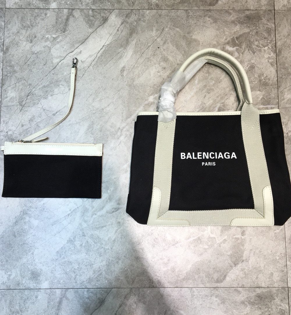 Balenciaga Navy XS Tote Bag In Black, For Women, Women's Bags 12.6in/32cm