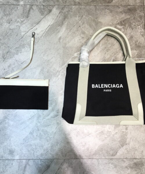 Balenciaga Navy XS Tote Bag In Black, For Women, Women's Bags 12.6in/32cm