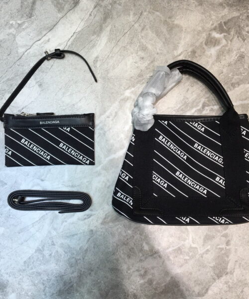 Balenciaga Navy XS Tote Bag In Black, For Women, Women's Bags 12.6in/32cm