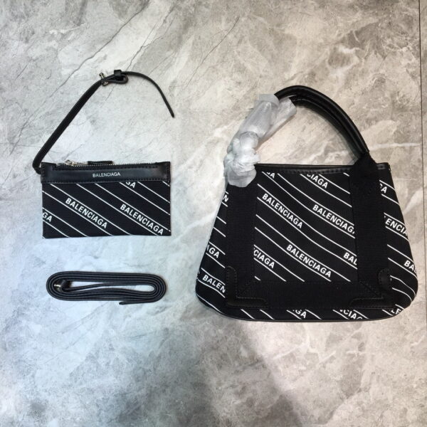 Balenciaga Navy XS Tote Bag In Black, For Women, Women's Bags 12.6in/32cm