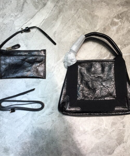 Balenciaga Navy XS Tote Bag In Black, For Women, Women's Bags 12.6in/32cm