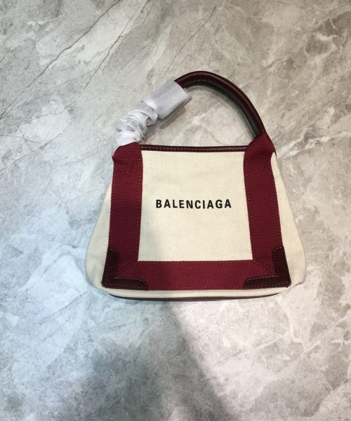 Balenciaga Navy XS Tote Bag In Dark Red, For Women, Women's Bags 12.6in/32cm