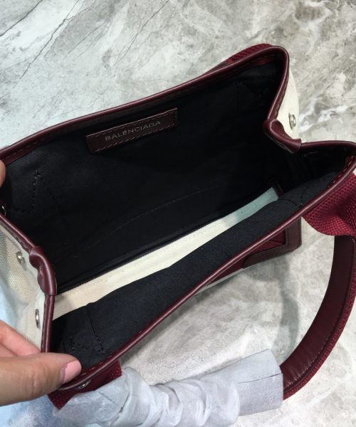 Balenciaga Navy XS Tote Bag In Dark Red, For Women, Women's Bags 12.6in/32cm