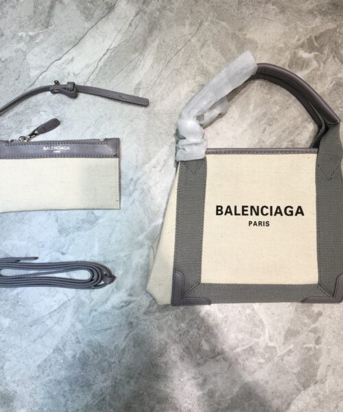 Balenciaga Navy XS Tote Bag In Gray, For Women, Women's Bags 12.6in/32cm