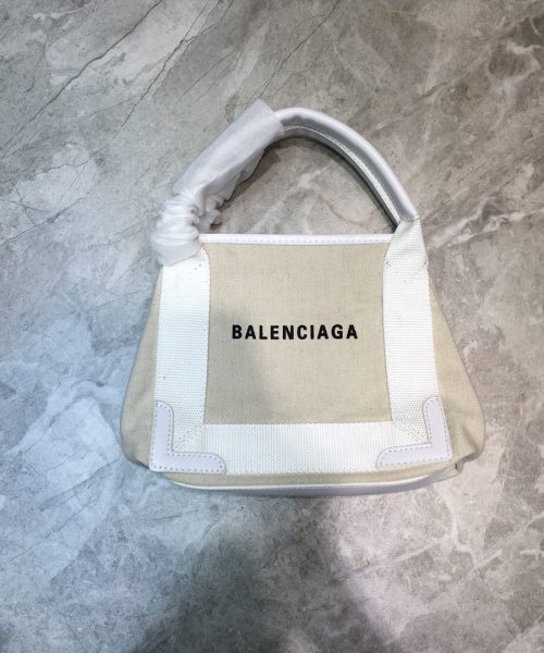 Balenciaga Navy XS Tote Bag In White, For Women, Women's Bags 12.6in/32cm