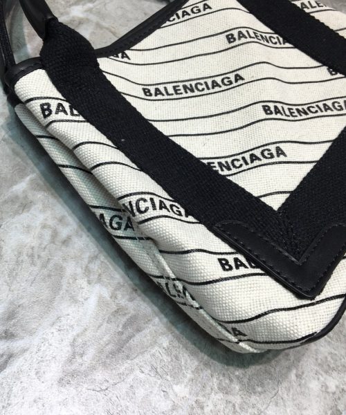 Balenciaga Navy XS Tote Bag In White, For Women, Women's Bags 12.6in/32cm