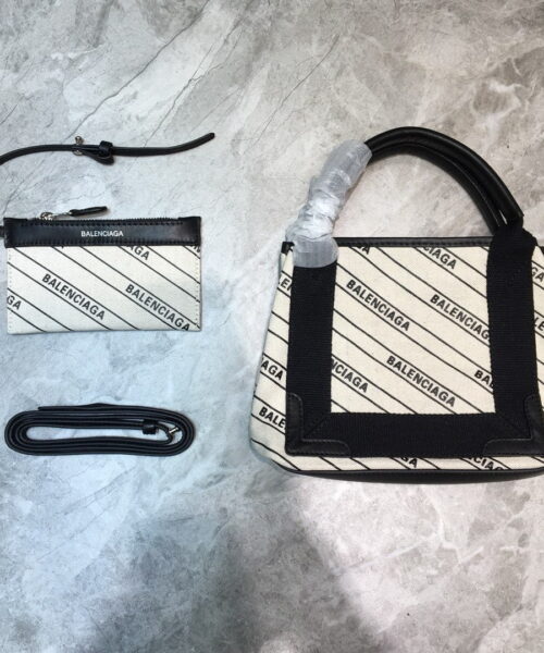 Balenciaga Navy XS Tote Bag In White, For Women, Women's Bags 12.6in/32cm