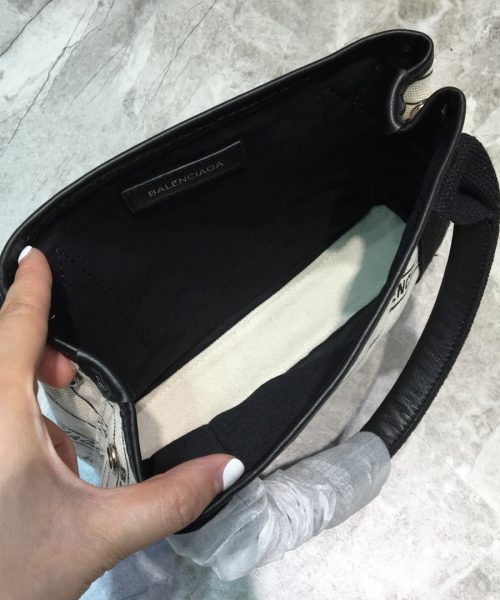 Balenciaga Navy XS Tote Bag In White, For Women, Women's Bags 12.6in/32cm