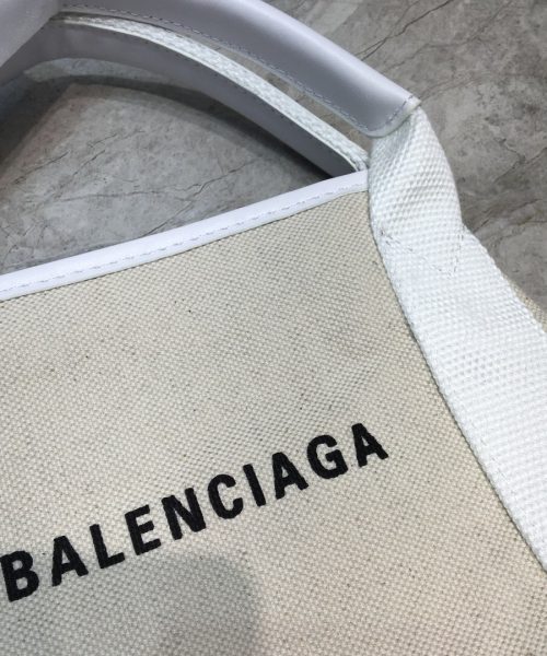 Balenciaga Navy XS Tote Bag In White, For Women, Women's Bags 12.6in/32cm