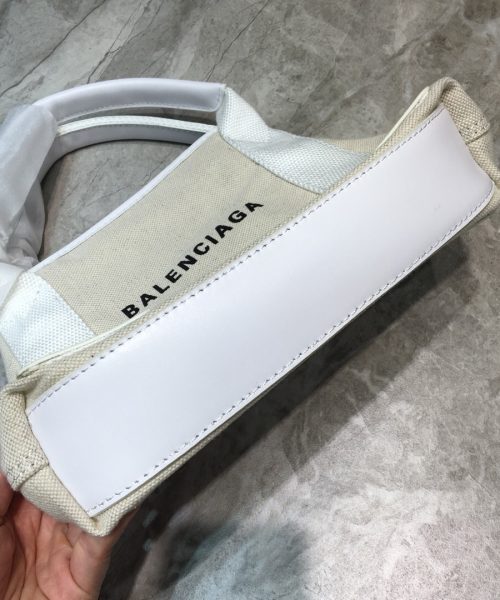 Balenciaga Navy XS Tote Bag In White, For Women, Women's Bags 12.6in/32cm