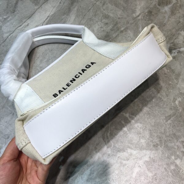 Balenciaga Navy XS Tote Bag In White, For Women, Women's Bags 12.6in/32cm
