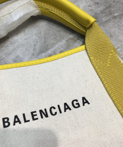 Balenciaga Navy XS Tote Bag In Yellow, For Women, Women's Bags 12.6in/32cm