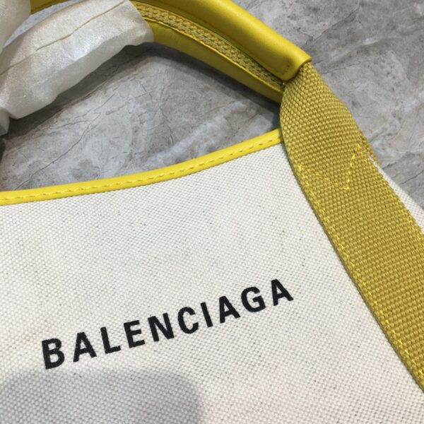 Balenciaga Navy XS Tote Bag In Yellow, For Women, Women's Bags 12.6in/32cm
