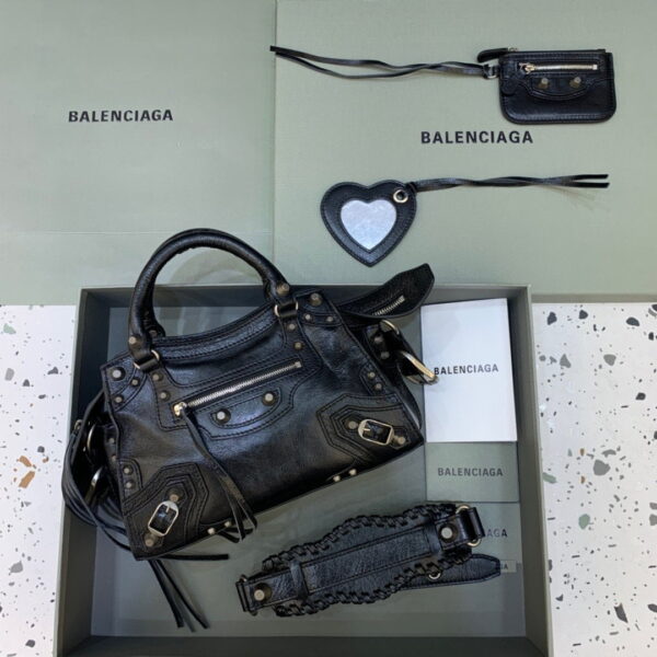 Balenciaga Neo Cagole XS Handbag In Black, For Women, Women's Bags 10.2in/26cm 700940210B01000