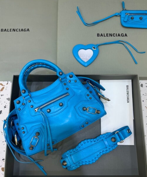 Balenciaga Neo Cagole XS Handbag In Blue, For Women, Women's Bags 10.2in/26cm