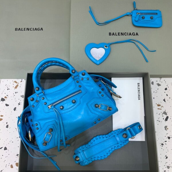 Balenciaga Neo Cagole XS Handbag In Blue, For Women, Women's Bags 10.2in/26cm