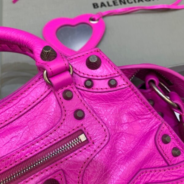 Balenciaga Neo Cagole XS Handbag In Dark Pink, For Women, Women's Bags 10.2in/26cm