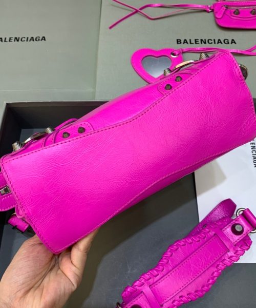Balenciaga Neo Cagole XS Handbag In Dark Pink, For Women, Women's Bags 10.2in/26cm