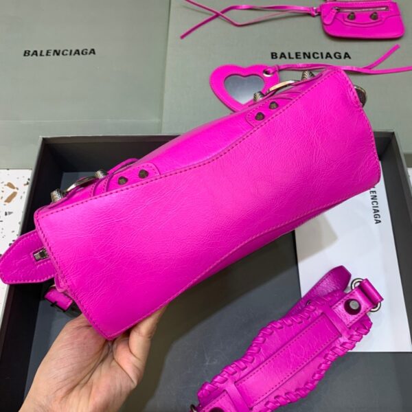 Balenciaga Neo Cagole XS Handbag In Dark Pink, For Women, Women's Bags 10.2in/26cm