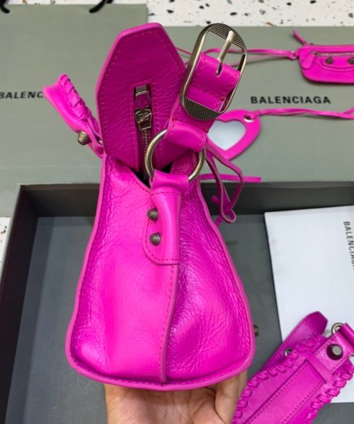 Balenciaga Neo Cagole XS Handbag In Dark Pink, For Women, Women's Bags 10.2in/26cm