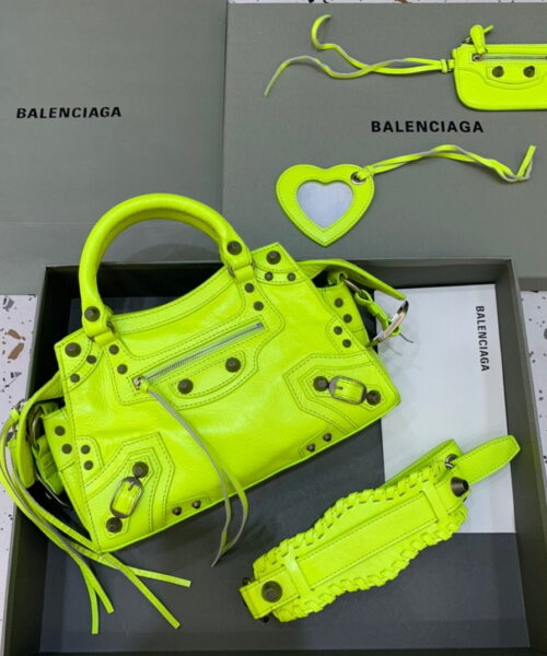 Balenciaga Neo Cagole XS Handbag In Light Green, For Women, Women's Bags 10.2in/26cm