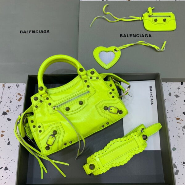 Balenciaga Neo Cagole XS Handbag In Light Green, For Women, Women's Bags 10.2in/26cm