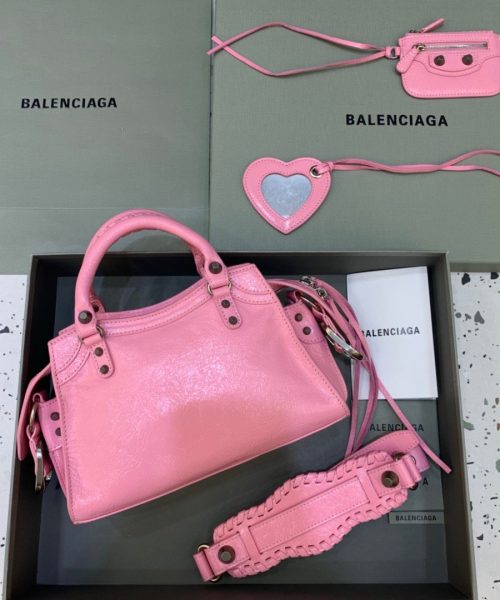 Balenciaga Neo Cagole XS Handbag In Pink, For Women, Women's Bags 10.2in/26cm 700940210B05812