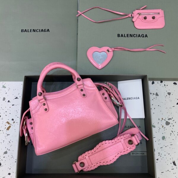Balenciaga Neo Cagole XS Handbag In Pink, For Women, Women's Bags 10.2in/26cm 700940210B05812