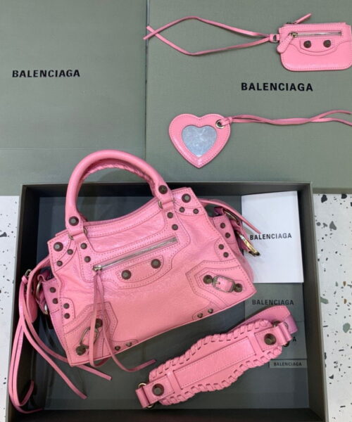Balenciaga Neo Cagole XS Handbag In Pink, For Women, Women's Bags 10.2in/26cm 700940210B05812