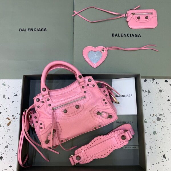 Balenciaga Neo Cagole XS Handbag In Pink, For Women, Women's Bags 10.2in/26cm 700940210B05812