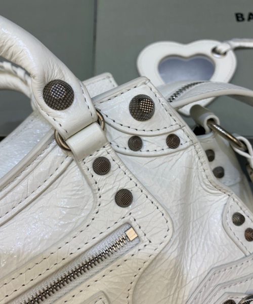 Balenciaga Neo Cagole XS Handbag In White , For Women, Women's Bags 10.2in/26cm 700940210B09104