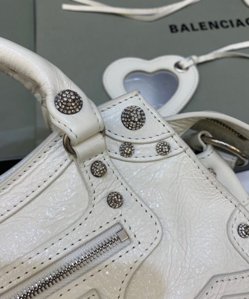 Balenciaga Neo Cagole XS Handbag In White, For Women, Women's Bags 15.3in/39cm 700451210B09104