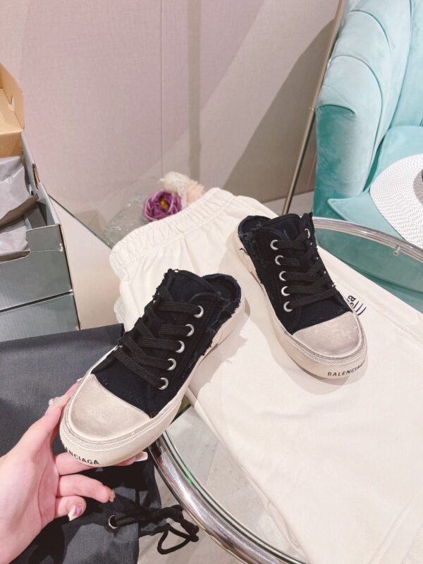 Balenciaga Paris Trainers Mule Black For Women