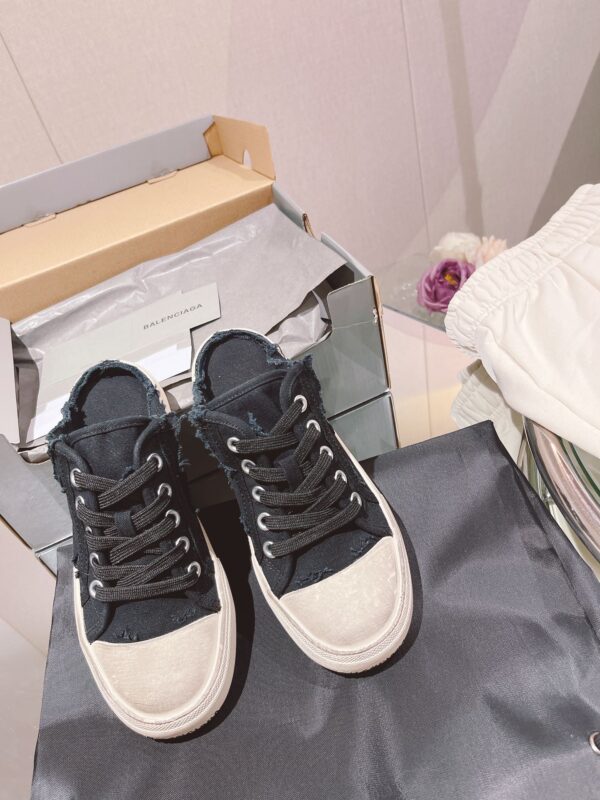 Balenciaga Paris Trainers Mule Black For Women