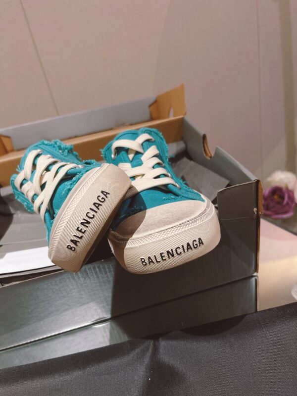 Balenciaga Paris Trainers Mule Blue For Women