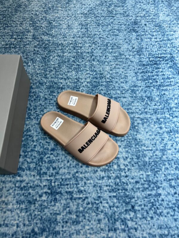 Balenciaga Pool Slide Sandal Beige For Women