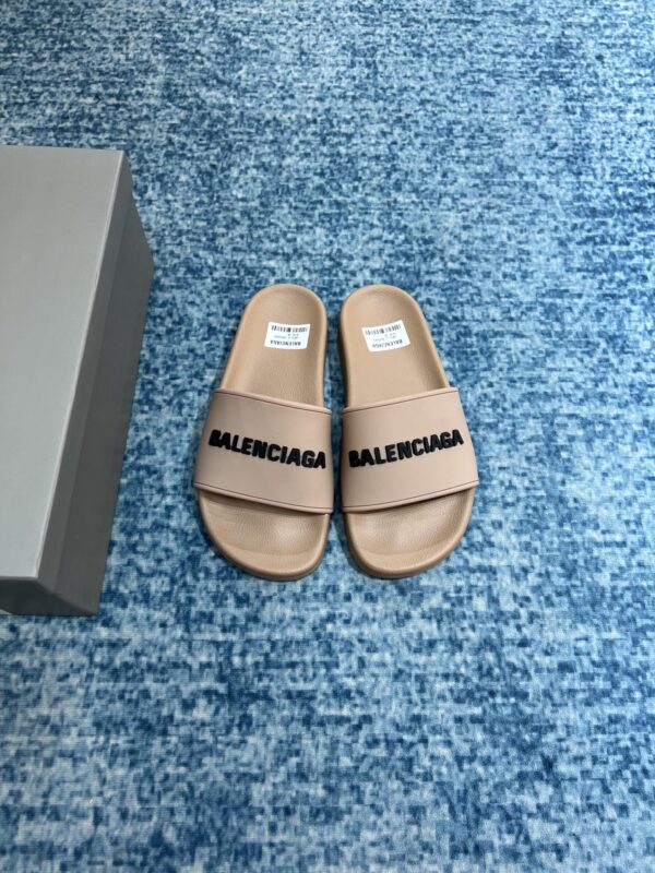Balenciaga Pool Slide Sandal Beige For Women
