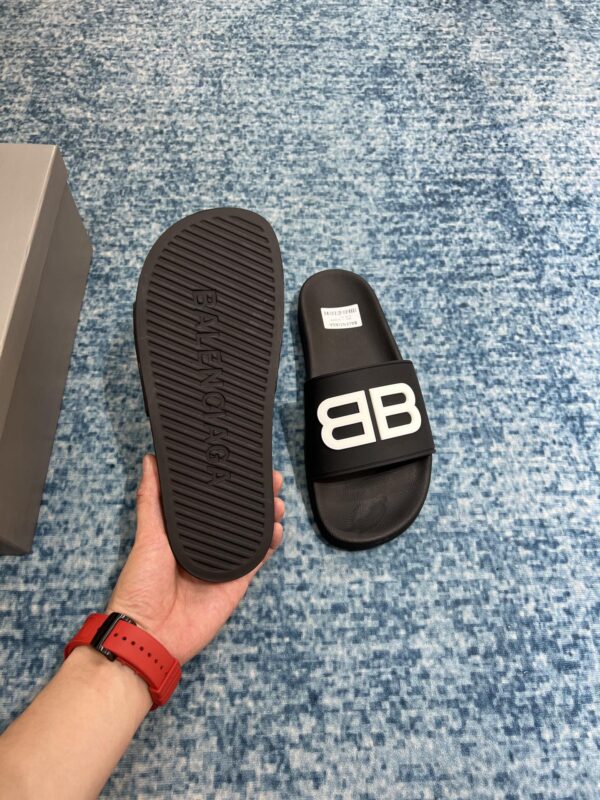 Balenciaga Pool Slide Sandal Black For Women