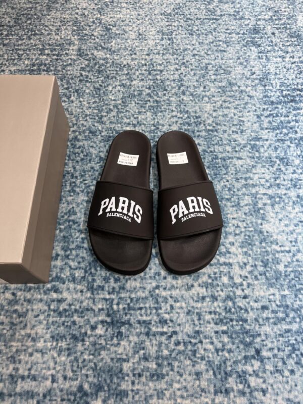 Balenciaga Pool Slide Sandal Black For Women