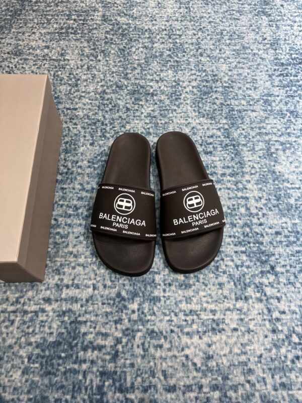 Balenciaga Pool Slide Sandal Black For Women