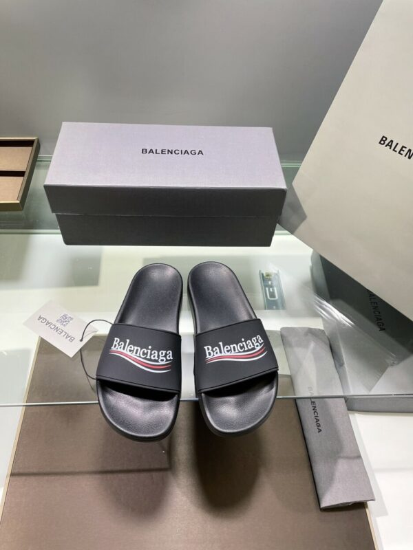 Balenciaga Pool Slide Sandal Black For Women