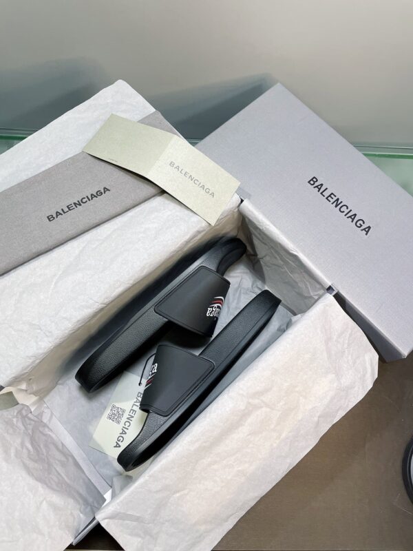 Balenciaga Pool Slide Sandal Black For Women