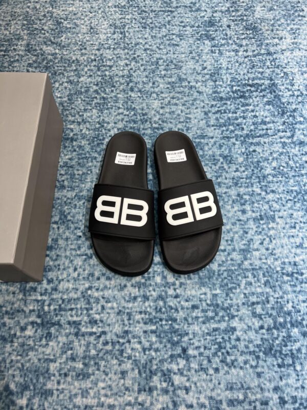 Balenciaga Pool Slide Sandal Black For Women
