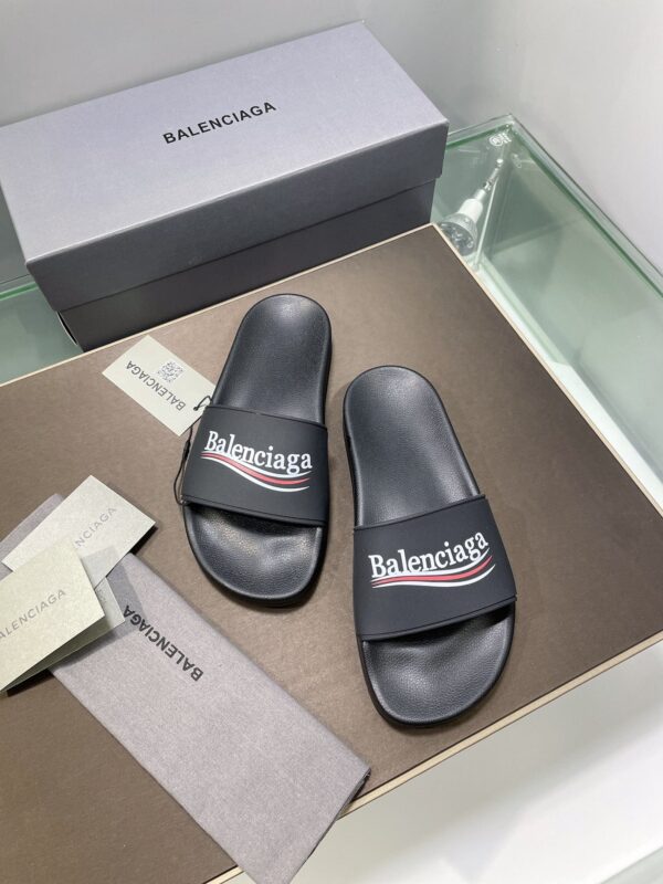 Balenciaga Pool Slide Sandal Black For Women