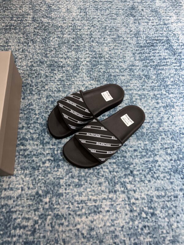Balenciaga Pool Slide Sandal Black For Women