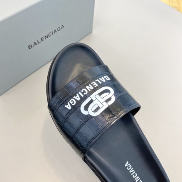 Balenciaga Pool Slide Sandal Black For Women